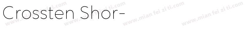 Crossten Shor字体转换